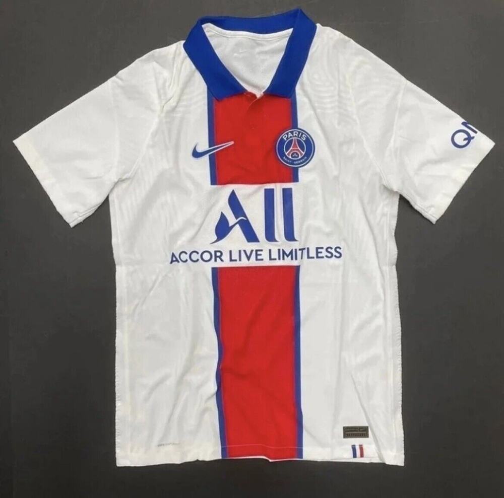 Nike PSG Paris Saint Germain Vaporknit Jersey Mens Sz S Away 2021 CD4188-101